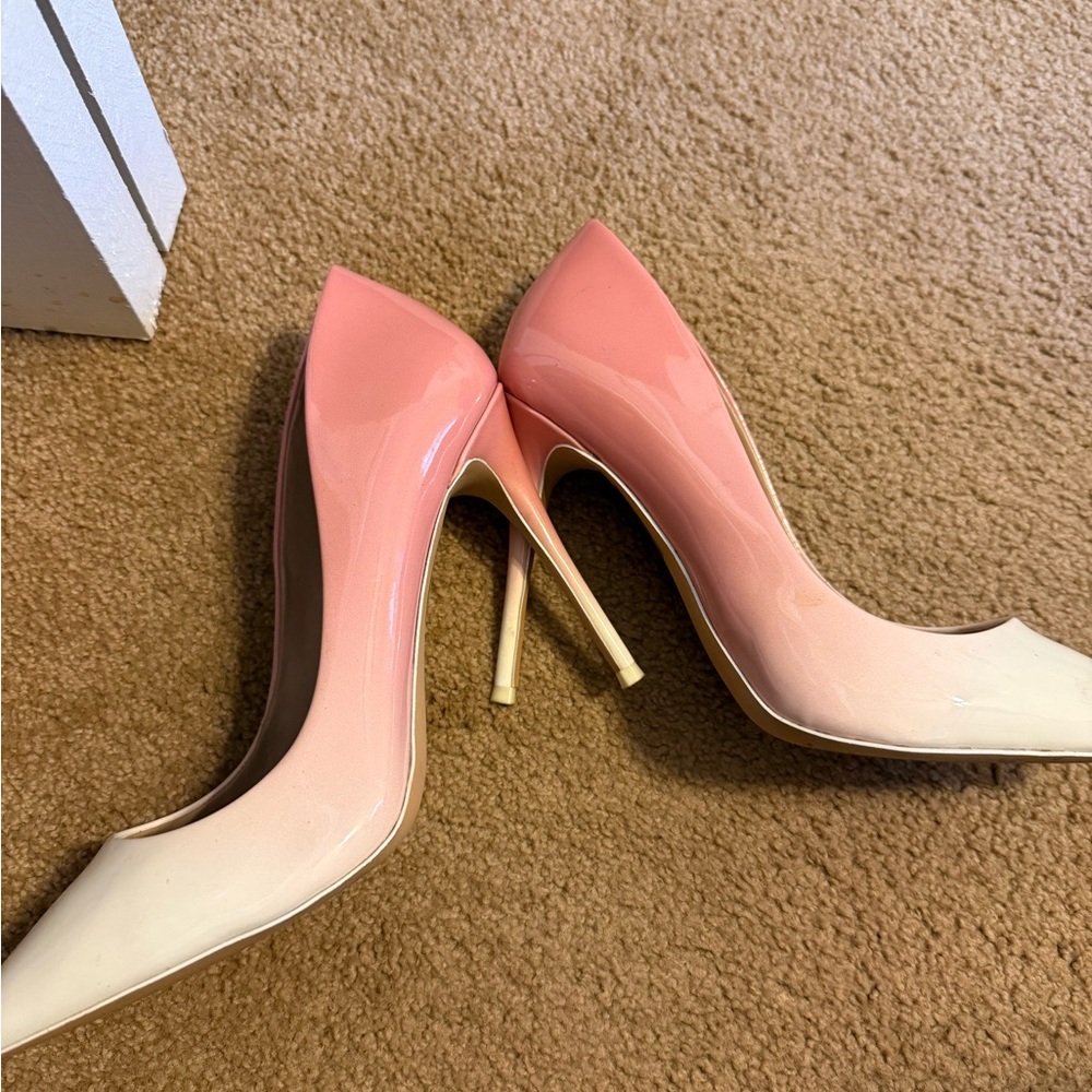 Aldo Pink and Cream Gradient Heels